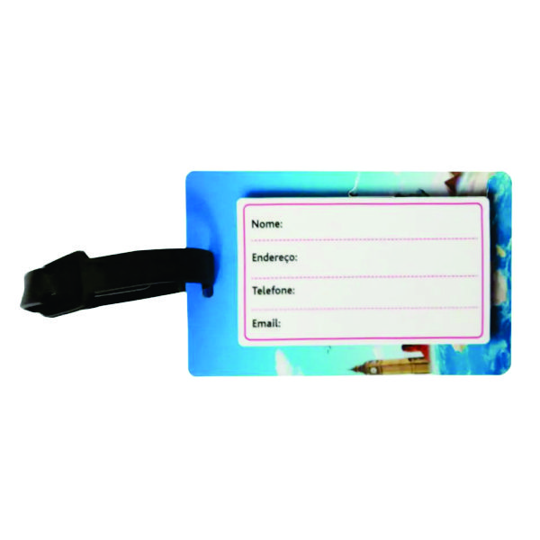 DreamBay Etiquetas de bagagem para mala de desenho animado gatos etiquetas  de bolsa de viagem capa de privacidade cartão de nome de endereço  identificação de mala etiquetas com laço para bagagem, 1