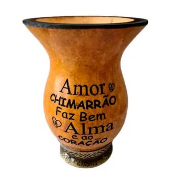 1 Cuia Tradicional de Chimarrão Personalizada