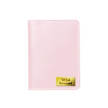 2 Porta Passaporte Individual Rosa Blush